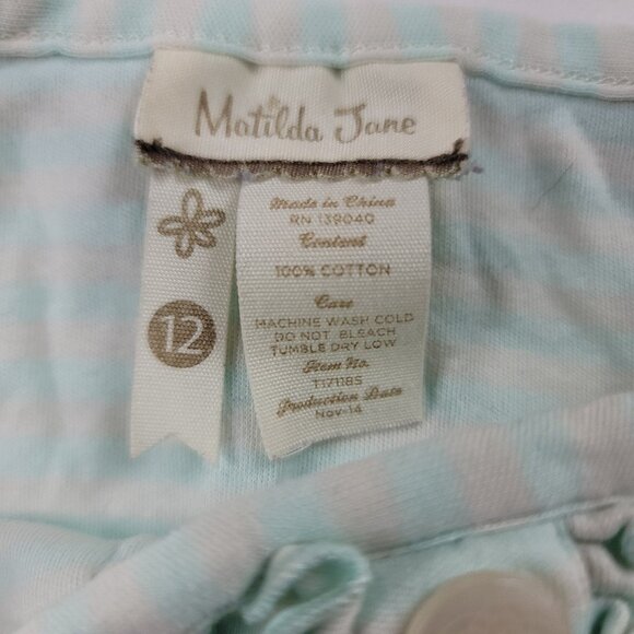 Matilda Jane Hello Lovely! Honeydew Tank Top Size 12 - Picture 7 of 8